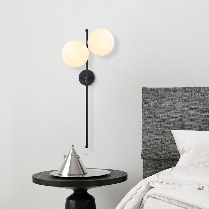 Opviq Fazli - 10420 Lámpara de pared Negro y crema Opviq Fazli - 10420 Lámpara de pared Negro y crema